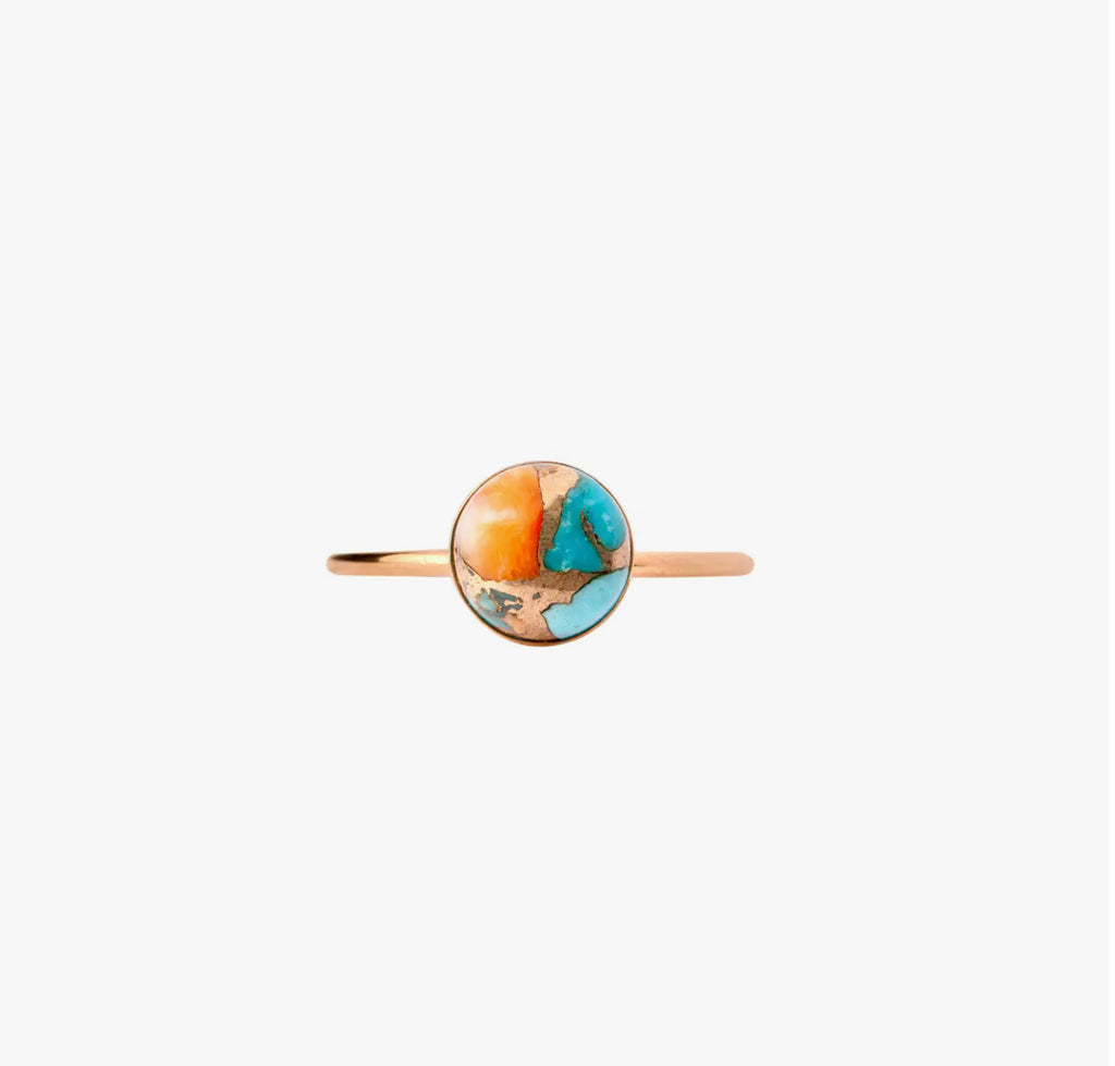 Grounding & Protection: Oyster Turquoise Ring