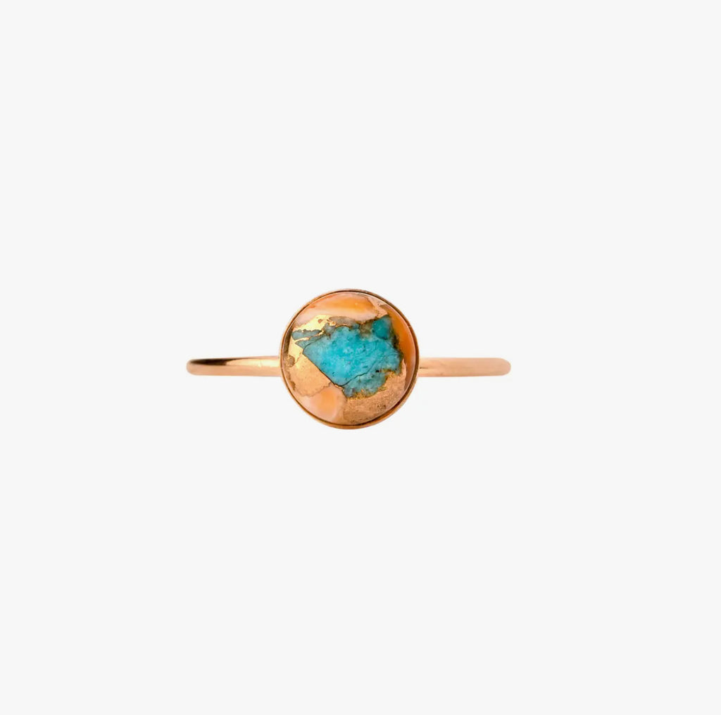 Grounding & Protection: Oyster Turquoise Ring