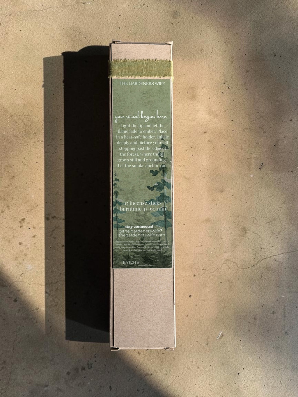 BEYOND THE FOREST Botanical Incense Sticks