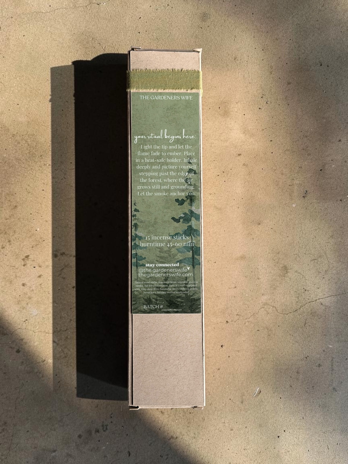 BEYOND THE FOREST Botanical Incense Sticks