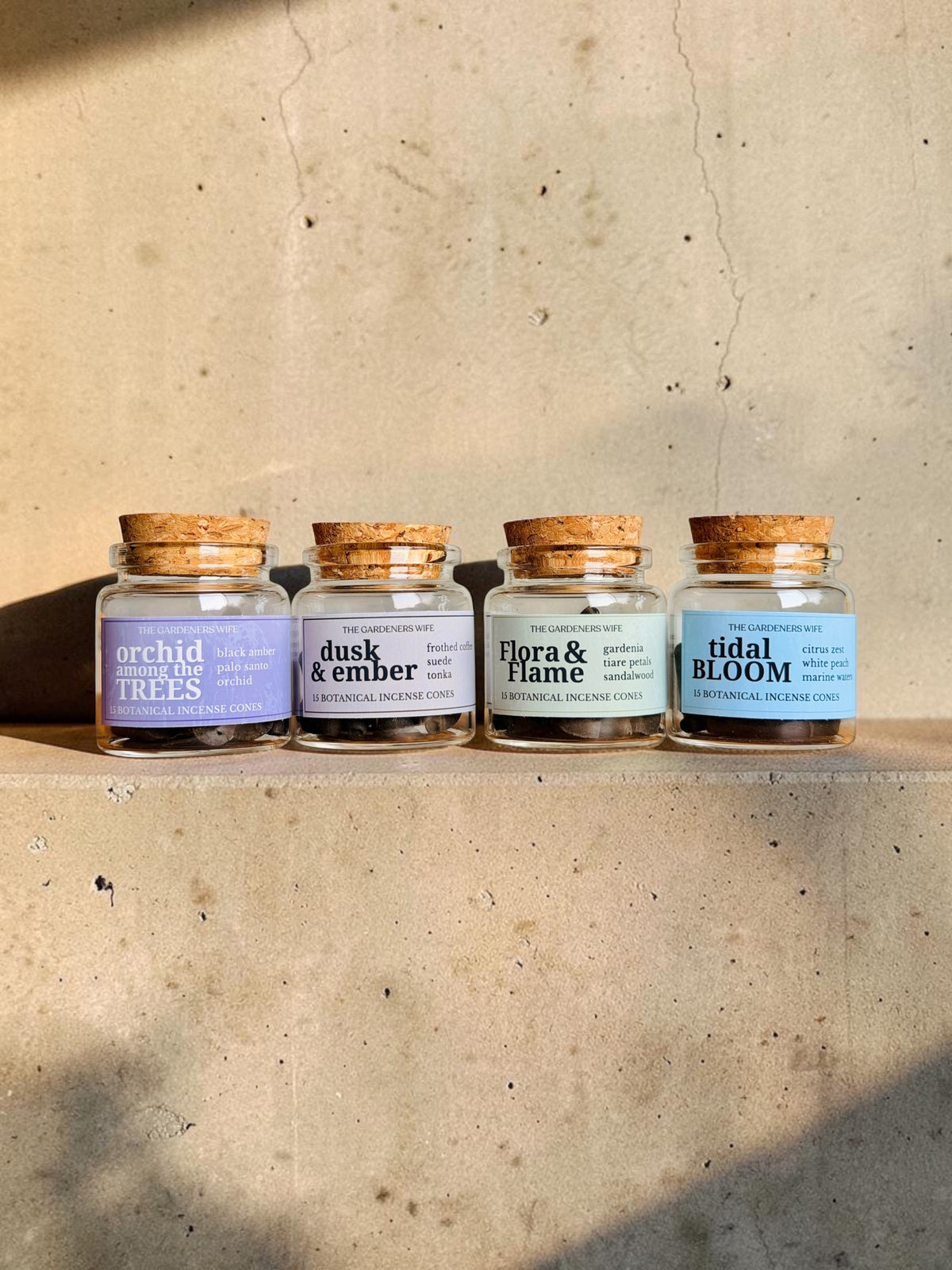 TIDAL BLOOM Botanical Incense Cones