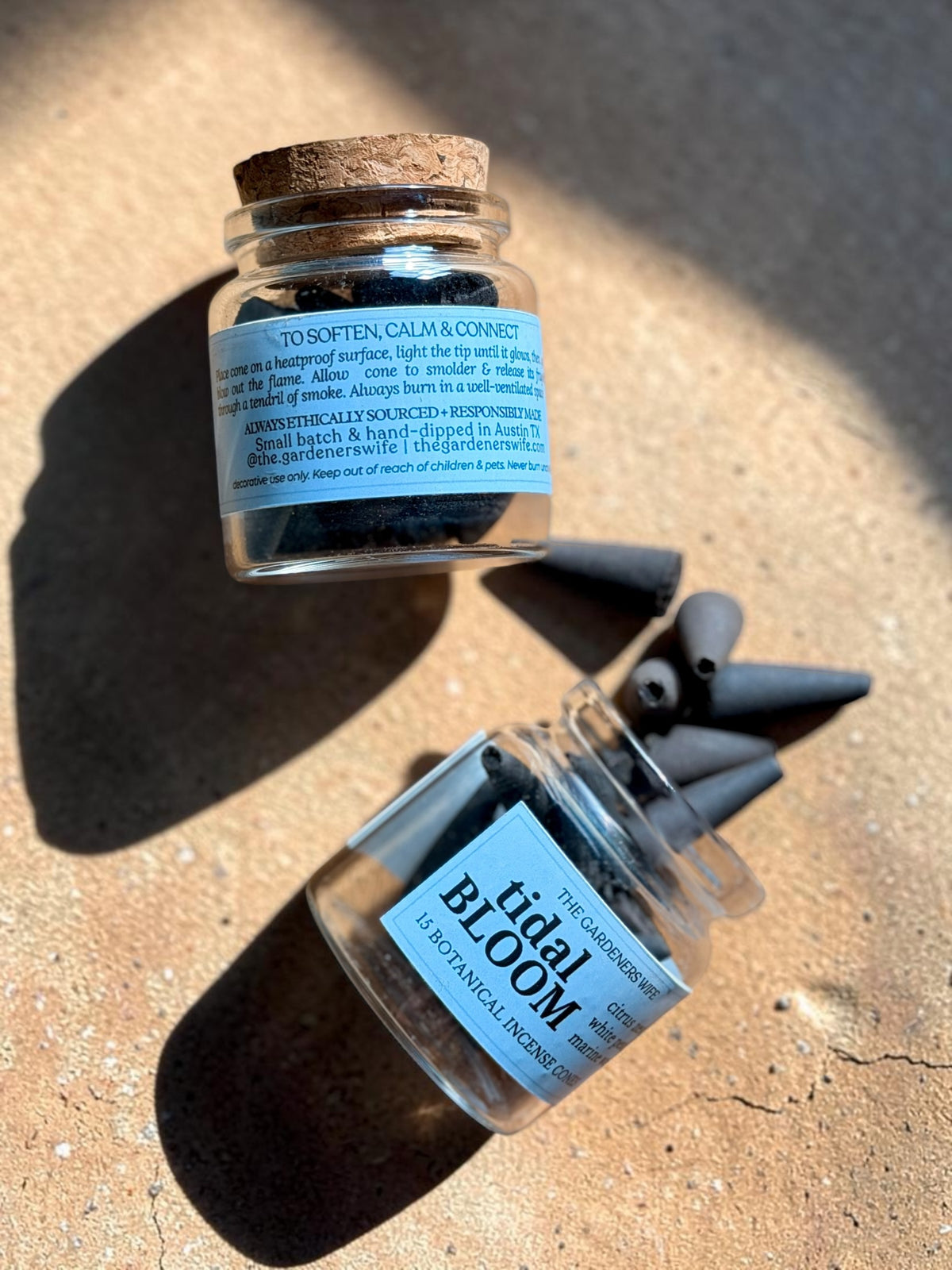 TIDAL BLOOM Botanical Incense Cones